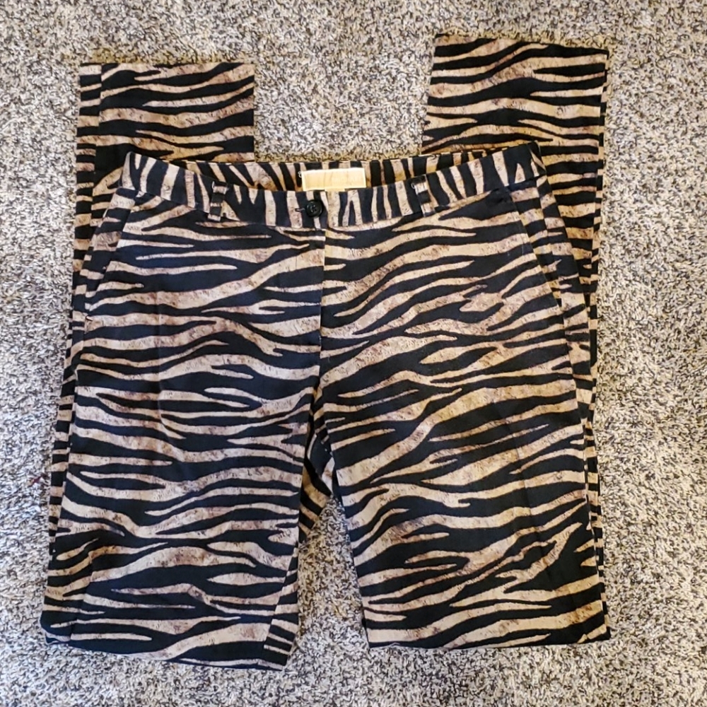 Michael Kors animal print pants size 8